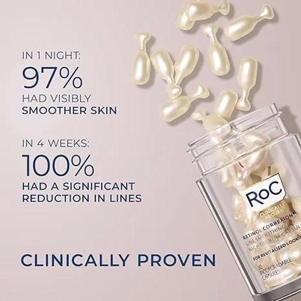 RoC RoC Retinol Correxion Anti-Aging Wrinkle Night Serum 30 Capsules - Ingredients View - for Sale in Kenya