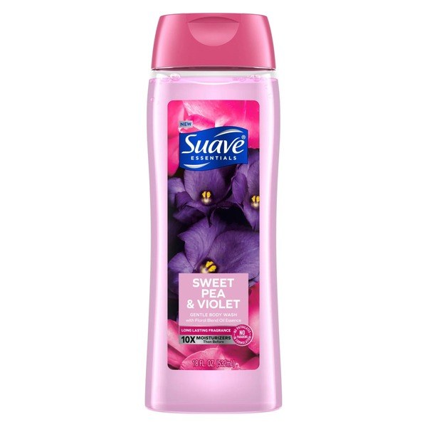 Suave Suave Essentials Gentle Body Wash, Sweet Pea & Violet, 18 oz - Front View - for Sale in Kenya