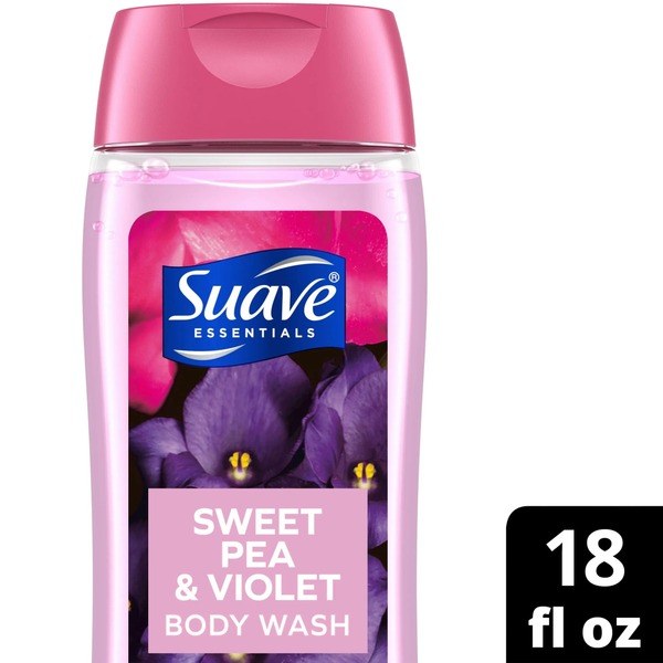 Suave Suave Essentials Gentle Body Wash, Sweet Pea & Violet, 18 oz - Back View - for Sale in Kenya