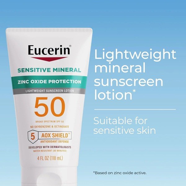 Eucerin Eucerin Sensitive Mineral Sunscreen Lotion SPF 50 - Back View - for Sale in Kenya