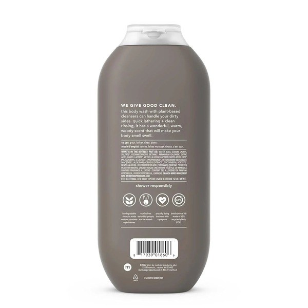 Method Method Men Body Wash, Cedar + Cypress - Back View - for Sale in Kenya