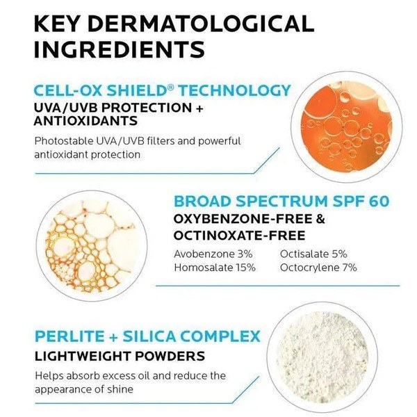 La Roche-Posay La Roche-Posay Anthelios Clear skin Dry Touch Sunscreen SPF60 (50ml) - Back View - for Sale in Kenya
