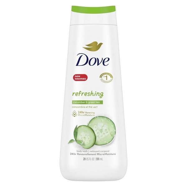 Dove Dove Refreshing Body Wash Cucumber and Green Tea 20 oz - Front View - for Sale in Kenya