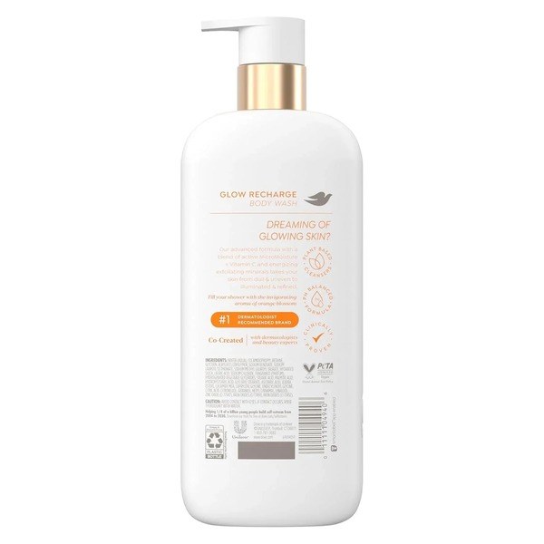 Dove Dove Exfoliating Body Wash Glow Recharge - Ingredients View - for Sale in Kenya