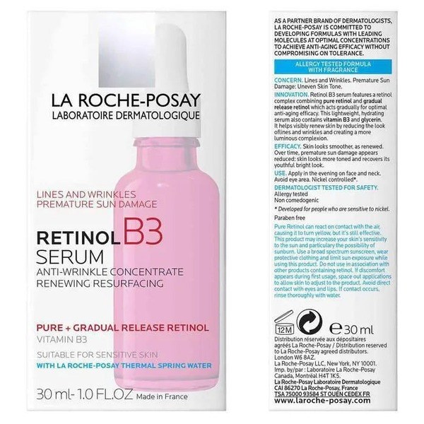 La Roche-Posay La Roche-Posay Pure Retinol Face Serum with Vitamin B3 - Ingredients View - for Sale in Kenya
