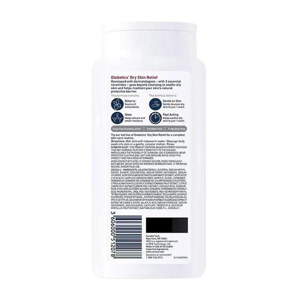 Cerave CeraVe Diabetics Dry Skin Relief Cleanser - Back View - for Sale in Kenya