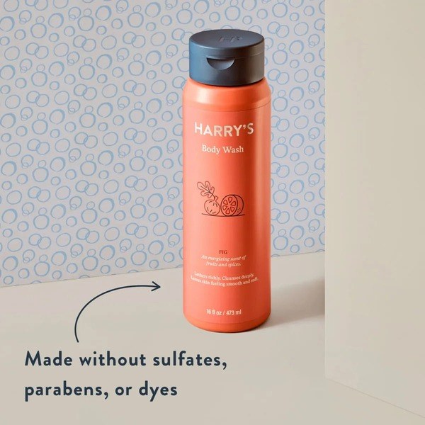 Harry's Harry's Men's Cleansing Body Wash, Fig Scent, 16 fl oz - Back View - for Sale in Kenya