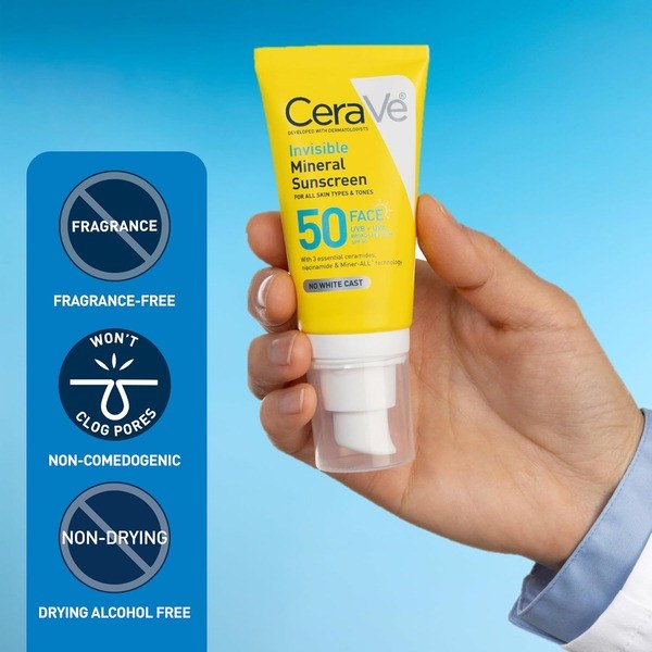 CeraVe CeraVe Invisible Mineral Sunscreen SPF 50 - Ingredients View - for Sale in Kenya