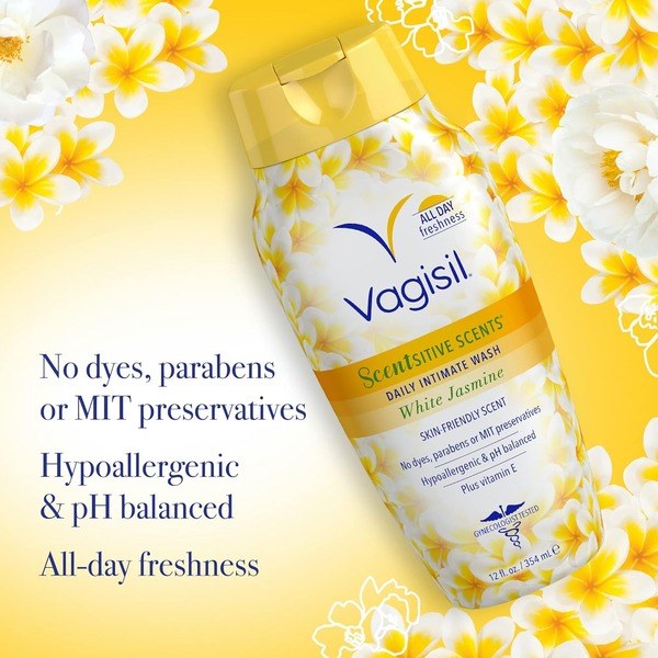 Vagisil Vagisil Feminine Wash Intimate Area Hygiene White Jasmine - Ingredients View - for Sale in Kenya