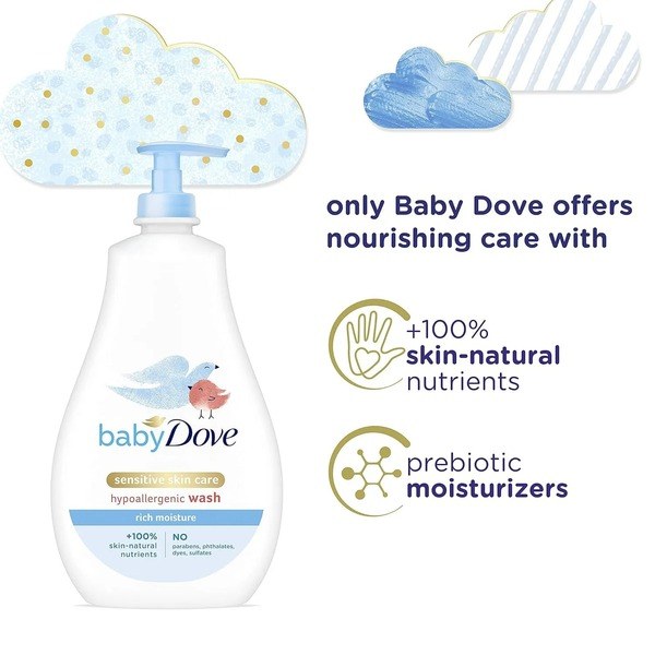 Baby Dove Baby Dove Sensitive Skin Care Baby Wash - Angle View - for Sale in Kenya