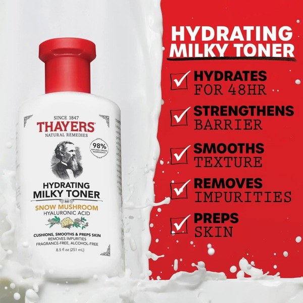 Thayers Thayers Milky Hydrating Face Toner with Snow Mushroom and Hyaluronic Acid - Back View - for Sale in Kenya