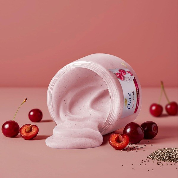 Dove Dove Cherry & Chia Milk Body Scrub - Ingredients View - for Sale in Kenya