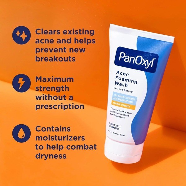 PanOxyl PanOxyl Acne Foaming Wash 156 g - Back View - for Sale in Kenya