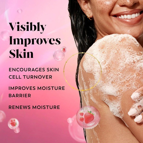 Olay Olay Hyluronic Body Wash Strawberry Summer Fizz Scent (Limited Edition) - Back View - for Sale in Kenya