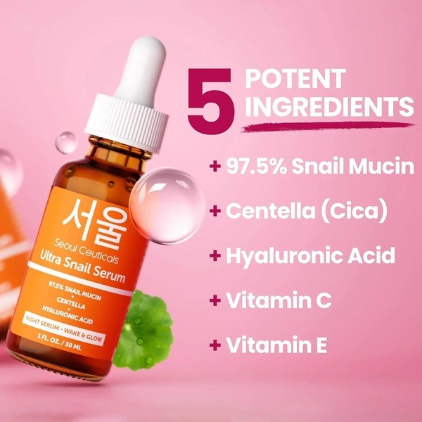 SeoulCeuticals SeoulCeuticals Ultra Snail Mucin Serum - Back View - for Sale in Kenya