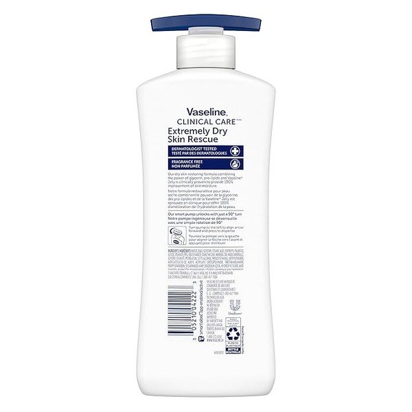 vaseline Vaseline Extremely Dry Skin Rescue Body Lotion - Back View - for Sale in Kenya