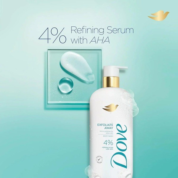 Dove Dove Body Wash Exfoliate Away + AHA - Angle View - for Sale in Kenya