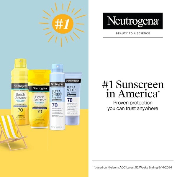 Neutrogena Neutrogena Ultra Sheer Dry-Touch Sunscreen Lotion SPF 70 - Angle View - for Sale in Kenya