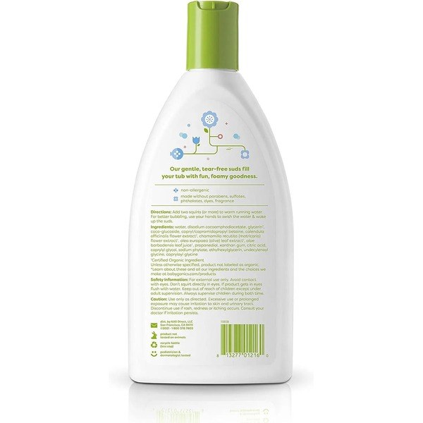 Babyganics Babyganics Bubble Bath - Ingredients View - for Sale in Kenya