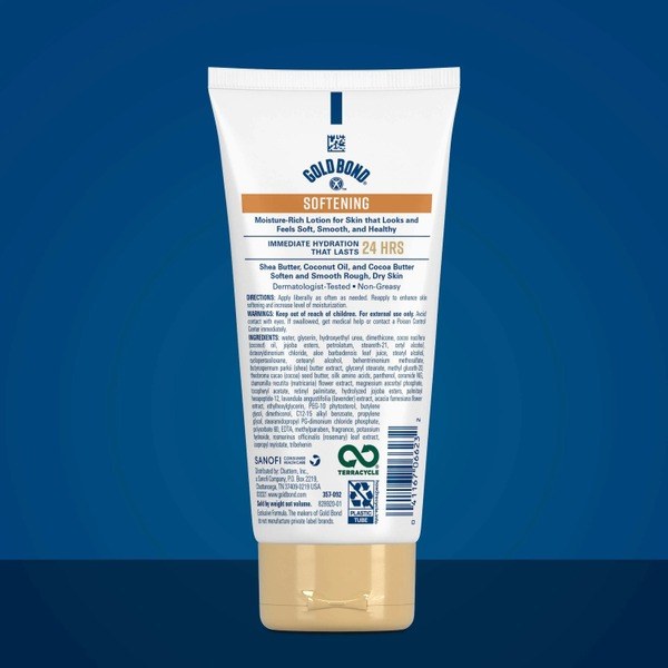 Gold Bond Gold Bond Softening Hydrating Lotion & Cream with Shea Butter - Ingredients View - for Sale in Kenya