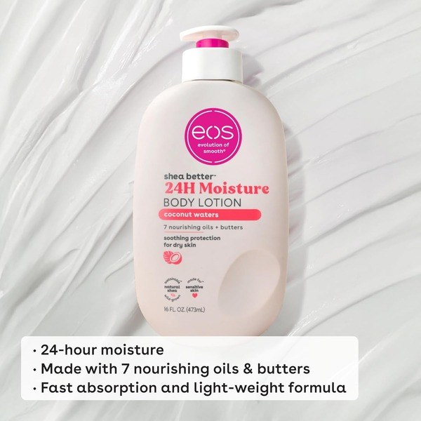 eos EOS Shea Better Body Lotion Coconut Waters - Angle View - for Sale in Kenya