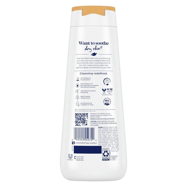 Dove Dove Dryness Relief Body Wash - Ingredients View - for Sale in Kenya