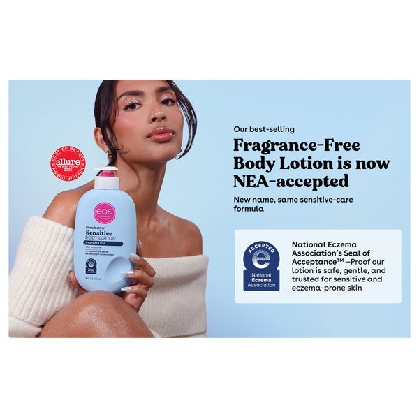 eos eos Shea Better Fragrance Free Body Lotion - Ingredients View - for Sale in Kenya