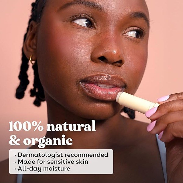 eos eos 100% Natural & Organic Lip Balm Strawberry Sorbet - Ingredients View - for Sale in Kenya