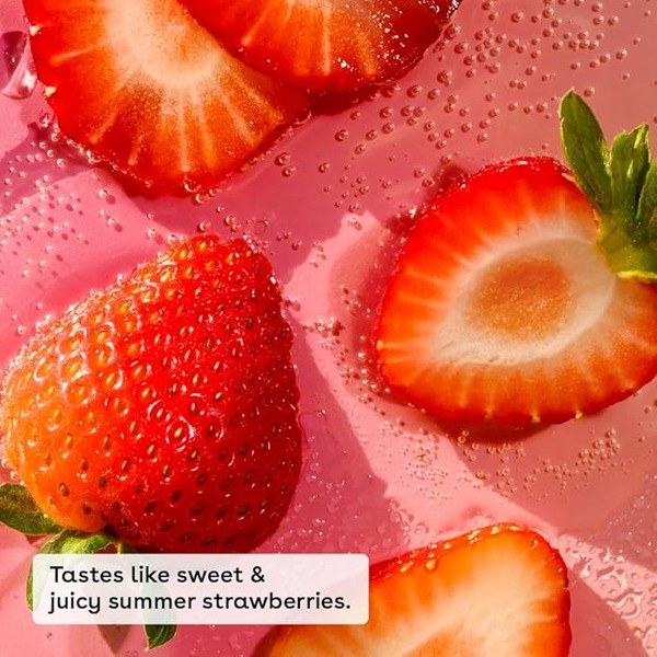 eos eos 100% Natural & Organic Lip Balm Strawberry Sorbet - Angle View - for Sale in Kenya