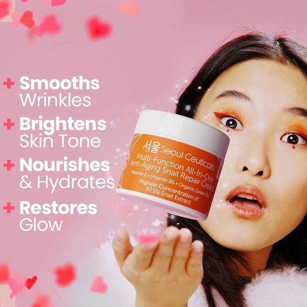 SeoulCeuticals Korean 97.5% Snail Mucin Moisturizer Cream 60 ml - Ingredients View - for Sale in Kenya