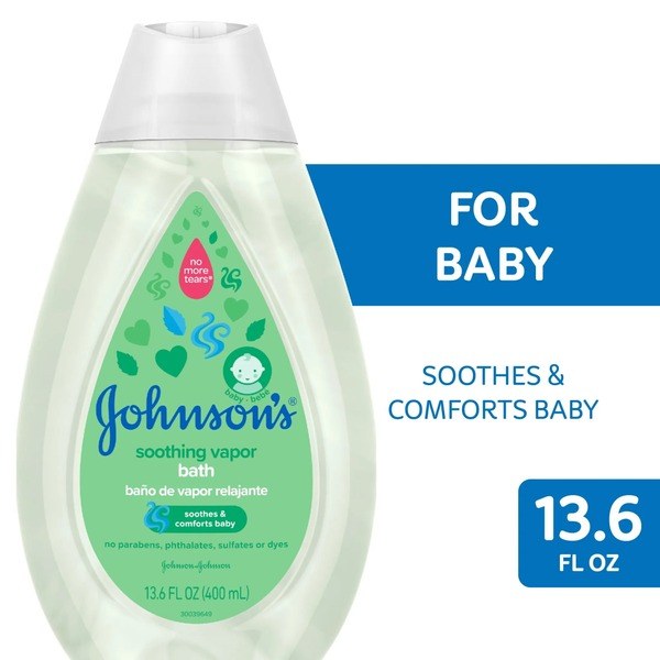 Johnson's Johnson's Soothing Tear Free Vapor Bath Body Wash Soap for Baby, 13.6 oz - Front View - for Sale in Kenya