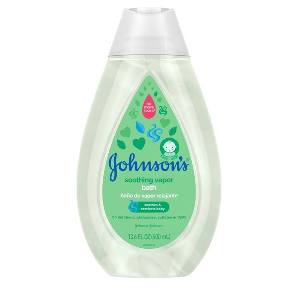 Johnson's Johnson's Soothing Tear Free Vapor Bath Body Wash Soap for Baby, 13.6 oz - Ingredients View - for Sale in Kenya