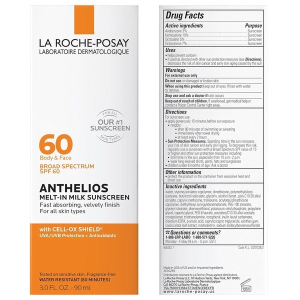 La Roche-Posay La Roche-Posay Anthelios Melt-in Sunscreen SPF 60 (90mls) - Back View - for Sale in Kenya