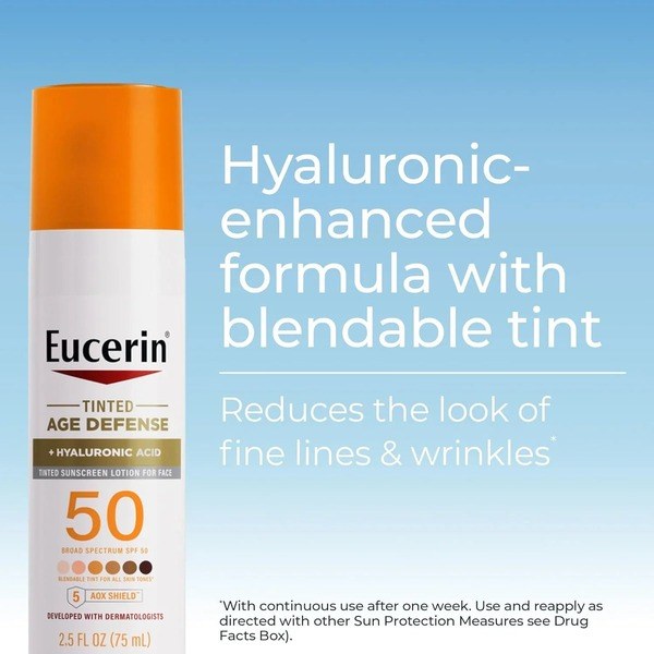 Eucerin Eucerin Sun Tinted Age Defense SPF 50 Sunscreen - Back View - for Sale in Kenya
