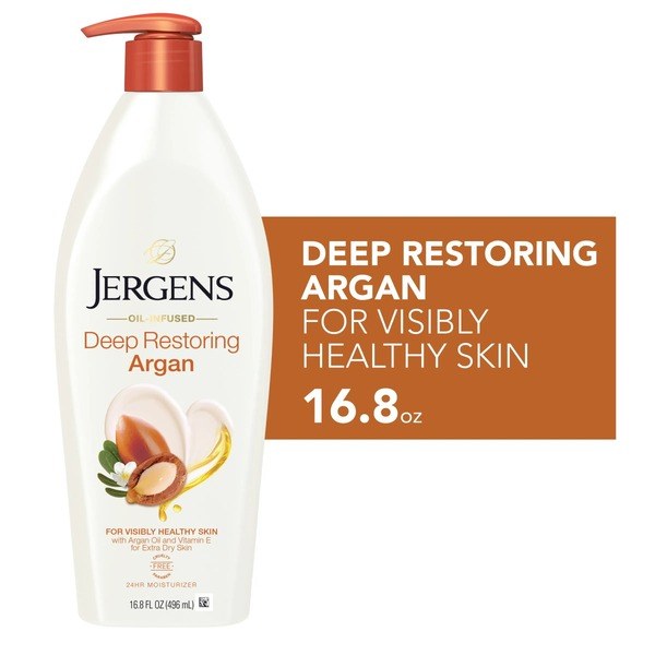 Jergens Jergens Deep Restoring Argan Oil Body Lotion 16.8 Oz - Front View - for Sale in Kenya