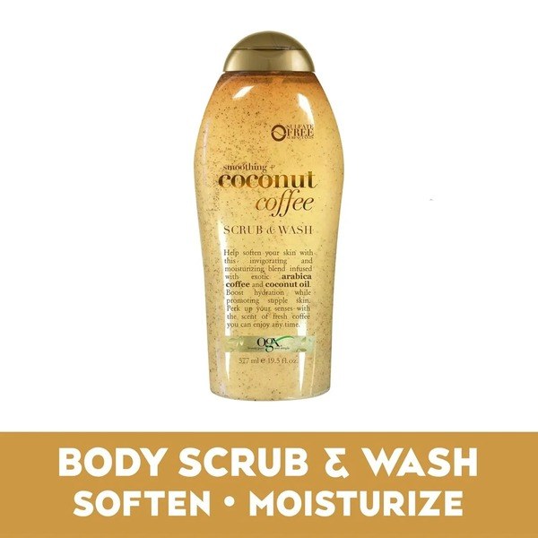 OGX OGX Smoothing + Coconut Coffee Exfoliating Body Scrub - Ingredients View - for Sale in Kenya