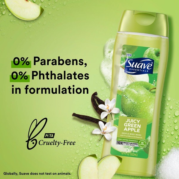 Suave Suave Juicy Green Apple Body Wash - Angle View - for Sale in Kenya