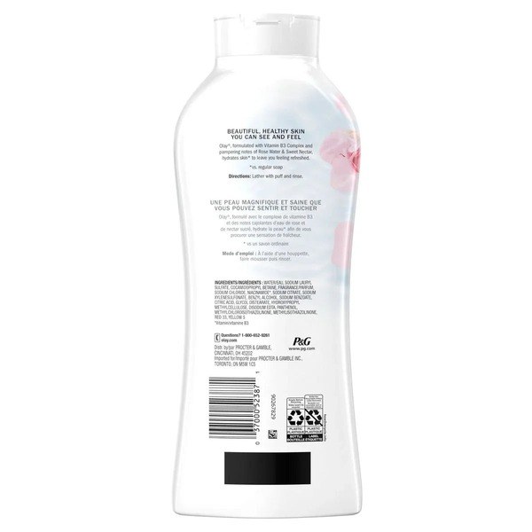 Olay Olay Rose Water Body Wash (700ML) - Angle View - for Sale in Kenya