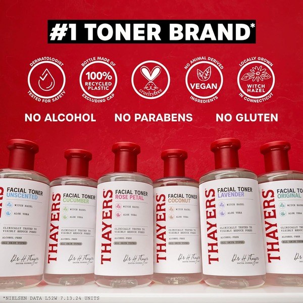 THAYERS THAYERS Alcohol-Free, Hydrating Original Witch Hazel Toner - Back View - for Sale in Kenya