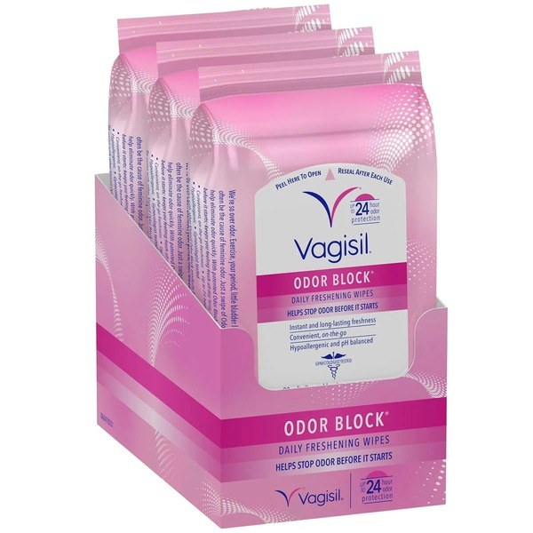 Vagisil Vagisil Odor Block Daily Freshening Wipes - Back View - for Sale in Kenya