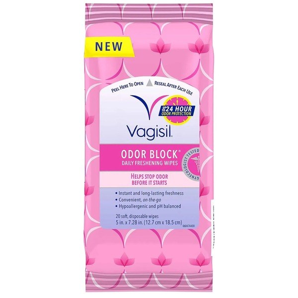 Vagisil Vagisil Odor Block Daily Freshening Wipes - Ingredients View - for Sale in Kenya
