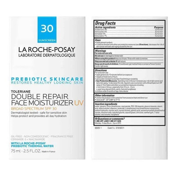 La Roche-Posay La Roche-Posay Toleriane SPF30 - Ingredients View - for Sale in Kenya