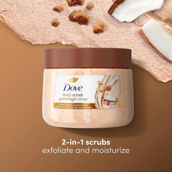 Dove Dove Brown Sugar and Coconut Body Scrub - Ingredients View - for Sale in Kenya