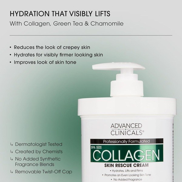 Advanced Clinicals Advanced Clinicals Collagen Cream Body Lotion - Back View - for Sale in Kenya