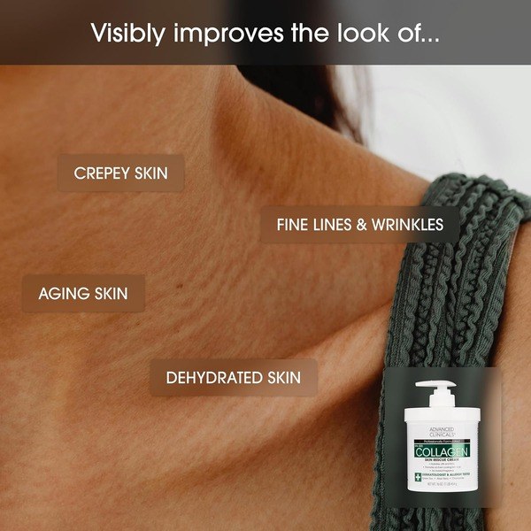 Advanced Clinicals Advanced Clinicals Collagen Cream Body Lotion - Angle View - for Sale in Kenya
