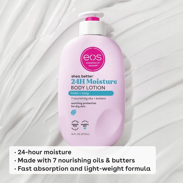 eos Eos Fresh & Cozy Body Lotion, 16 fl oz - Angle View - for Sale in Kenya