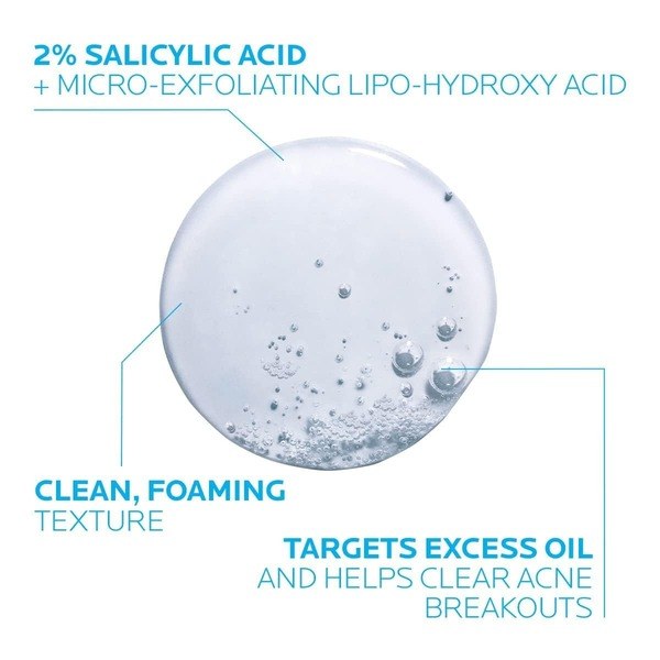 La Roche Posay La Roche-Posay Effaclar Medicated Gel Cleanser, 2% Salicylic Acid 200mls - Ingredients View - for Sale in Kenya