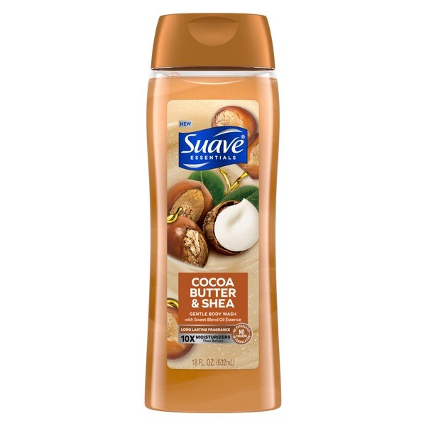 Suave Suave Essentials Gentle Body Wash, Cocoa Butter & Shea, 18 oz - Front View - for Sale in Kenya