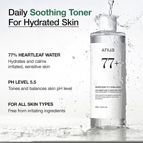 Anua Anua Heartleaf 77 Soothing Toner - Ingredients View - for Sale in Kenya