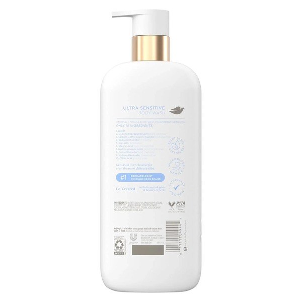 Dove Dove Fragrance Free Body Wash Ultra Sensitive - Ingredients View - for Sale in Kenya